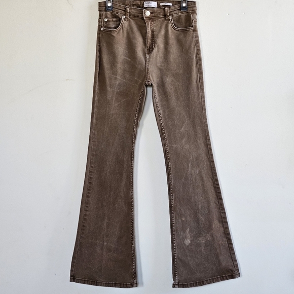 BERSHKA FLARE JEANS WOMEN'S SIZE USA 6 - Picture 1 of 8